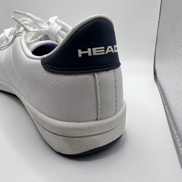 Only 1 Right Foot Men's Shoes Head  White Navy Heather Slip Resistant Size 10 - Picture 9 of 10